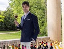 Gabriele Gorelli, primo Master of Wine italiano, brand ambassador Oeno Group (foto Andrea Liverani) (ANSA)