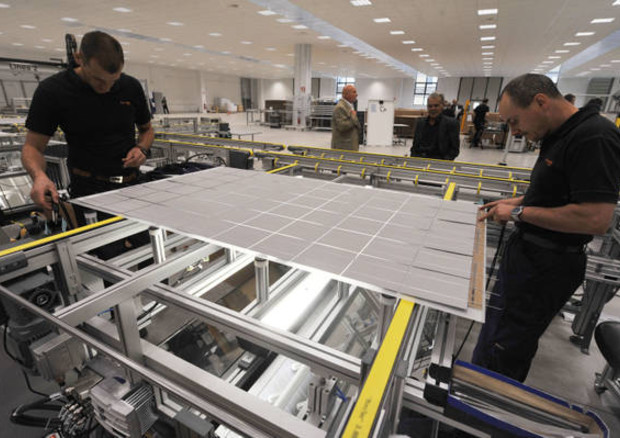 Azienda produttrice di pannelli solari © ANSA