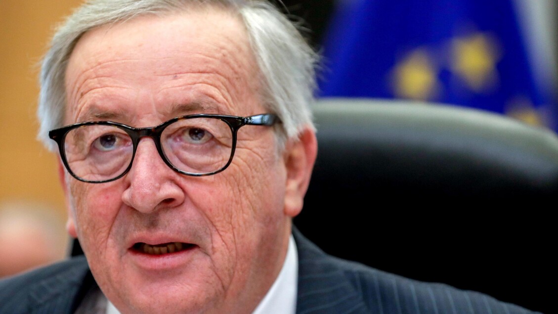Jean-Claude Juncker attends a weekly college meeting in Brussels