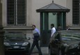Salvini e Giorgetti arrivano all'incontro con Di Maio e Conte © ANSA