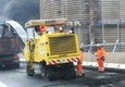 Iniziata rimozione asfalto su moncone ovest ponte Morandi © ANSA