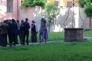 Amanda Knox con il fidanzato Christopher a Modena