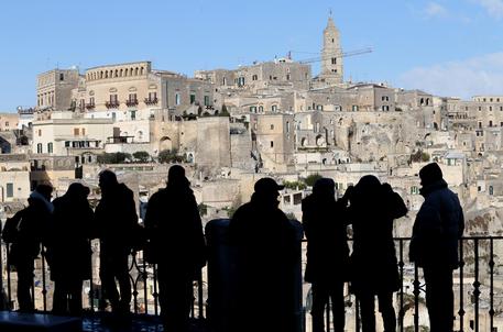 Turisti a Matera, archivio © ANSA 
