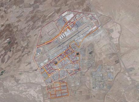 Kandahar Airfield in Afghanistan (Foto: screenshot Strava Labs - Washington Post) © ANSA