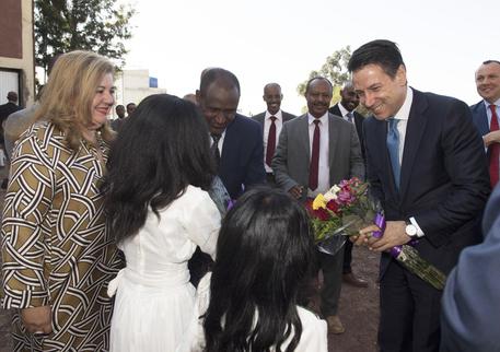 Il presidente del Consiglio Giuseppe Conte durante la visita ad Adis Abeba, 12 ottobre 2018. ANSA/ FILIPPO ATTILI - UFFICIO STAMPA PALAZZO CHIGI © ANSA