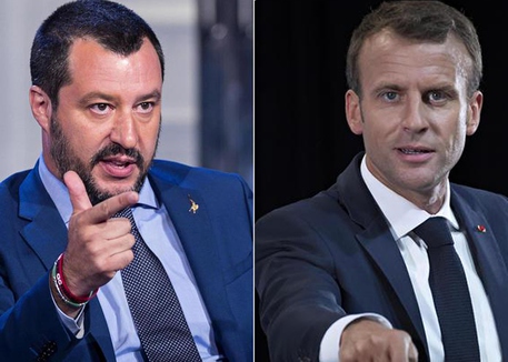 Salvini-Macron © Ansa