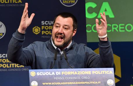 Matteo Salvini alla scuola di formazione politica della Lega © ANSA