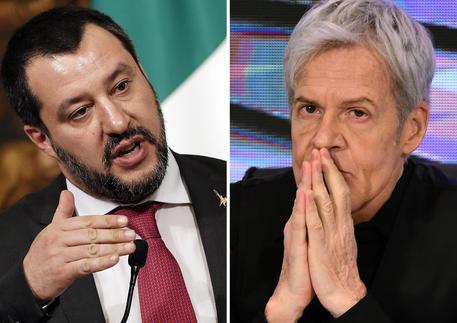 Matteo Salvini e Claudio Baglioni © ANSA