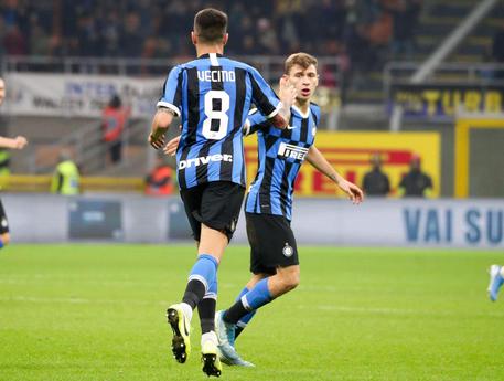 Vecino e Barella i due goleador dell'Inter © ANSA
