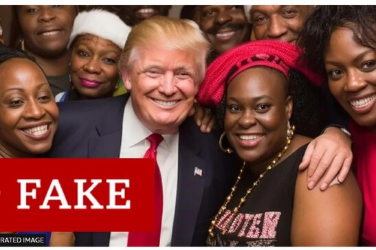 Trump in posa con elettori afro-americani, ma è un deepfake