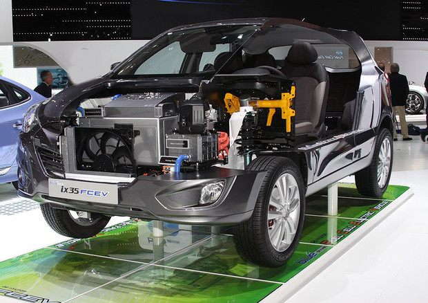 I moduli fuel cell sono stati sviluppati da Hyundai per ix35 e Nexo © Hyundai Press