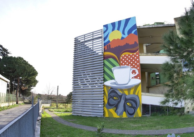 Murales dell'artista Umberto 'Koso' Lodigiani © Ansa