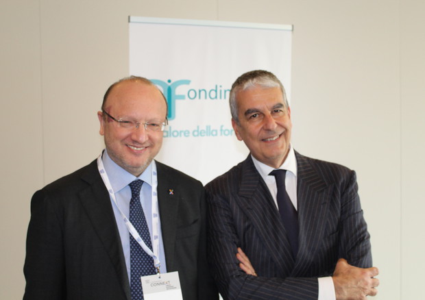 Il presidente di Confindustria Vincenzo Boccia e il presidente di Fondimpresa Bruno Scuotto © Ansa