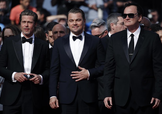 Quentin Tarantino, Leonardo DiCaprio e Brad Pitt © EPA