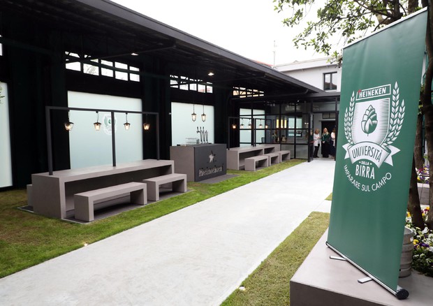 L'Universita' della Birra promossa da Heineken Italia inaugurata questa mattina nel quartiere di Lambrate a Milano © ANSA