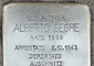 La pietra d'inciampo dedicata al padre di Liliana Segre postato dalla senatrice su twitter © Ansa