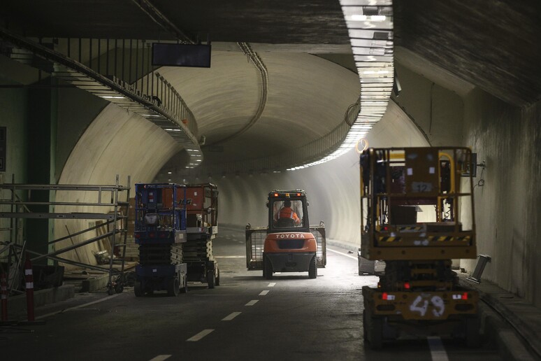 Il tunnel sotto il Bosforo © ANSA/AP