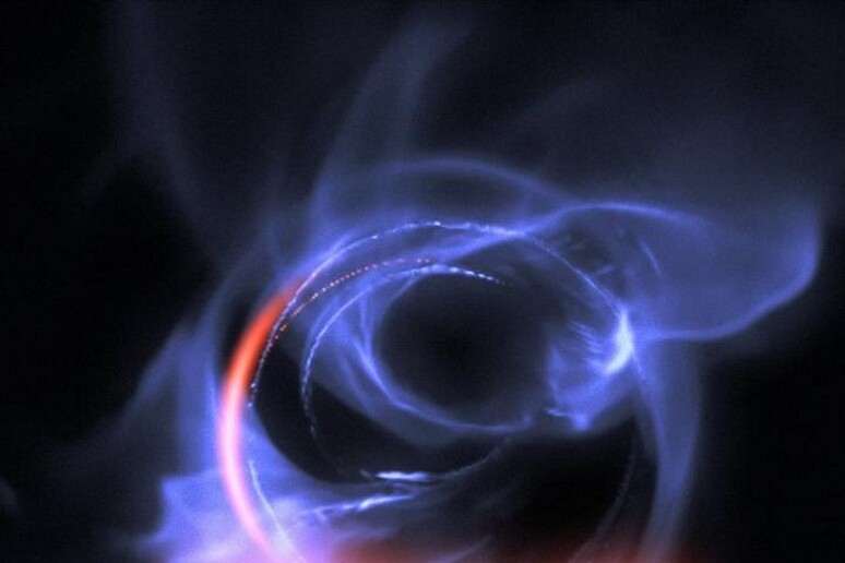 Istantanea della materia che precipita nel buco nero gigante al centro della Via Lattea (fonte: ESO/Gravity Consortium/L. Calçada) - RIPRODUZIONE RISERVATA