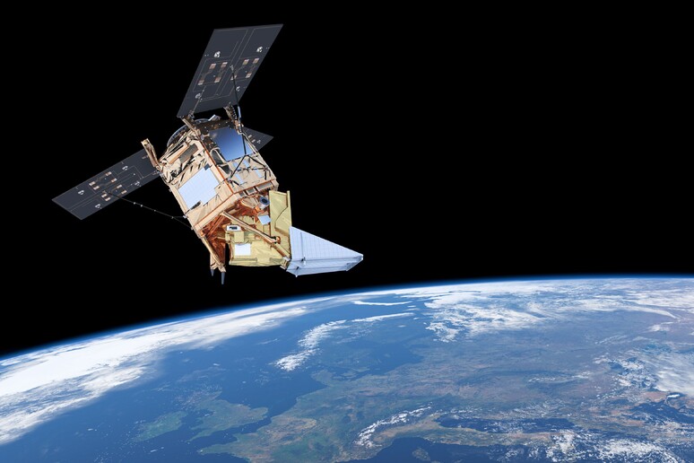 Rappresentazione artistica del satellite Sentinel 5P (fonte: ESA) - RIPRODUZIONE RISERVATA