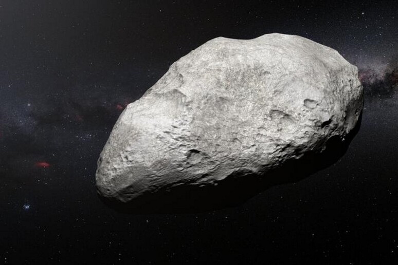 Un raffigurazione dell’asteroide esiliato 2004 EW95 (ESO/M. Kornmesser) - RIPRODUZIONE RISERVATA