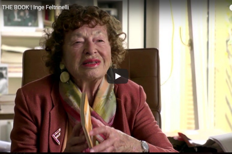 Un frame tratto da una videointervista a Inge Feltrinelli - RIPRODUZIONE RISERVATA