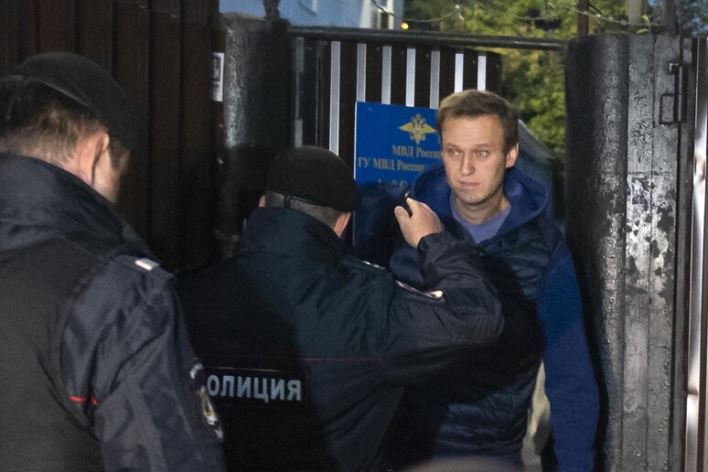 Il nuovo arresto di Alexei Navalny © ANSA/AP