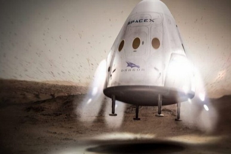 Rappresentazione artistica della capsula per Marte progettate dalla SpaceX di Elon Musk. (fonte: SpaceX, Flickr) - RIPRODUZIONE RISERVATA