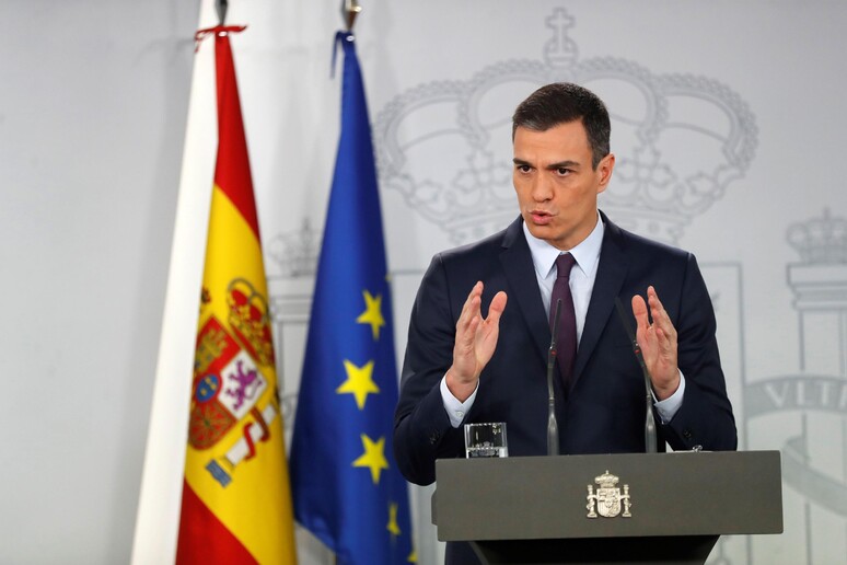 Il premier spagnolo Pedro Sanchez © ANSA/EPA