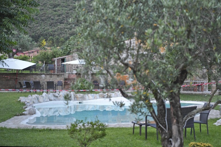 La piscina dove fu trovata morta Maria - RIPRODUZIONE RISERVATA