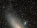 La galassia M31 con le strutture esterne al suo disco (fonte: Giuseppe Donatiello) (ANSA)