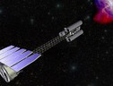 Il telescopio spaziale a raggi X Ixpe dispiega il lungo ‘collo’ (fonte: NASA) (ANSA)