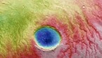 Un'immagine di Marte ottenuta dai dati raccolti da Mars Express il 25 aprile 2022, nella regione chiamata Aonia Terra (Fonte: ESA/DLR/FU Berlin, CC BY-SA 3.0 IGO) (ANSA)
