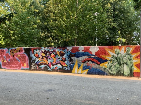 Un tour di street art tra i murales di Parco Dora a Torino © ANSA