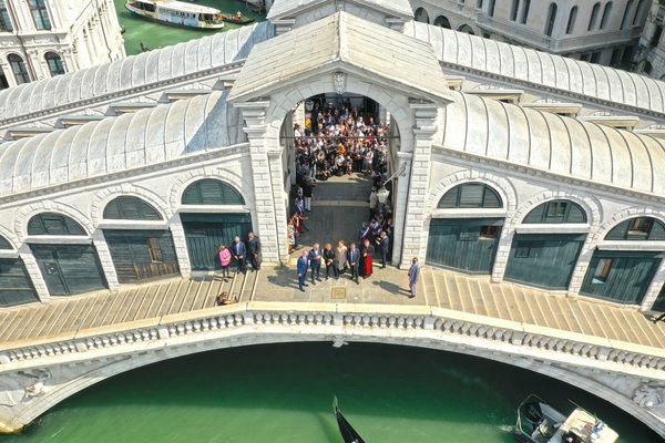 Restaurato a Venezia il Ponte di Rialto © ANSA