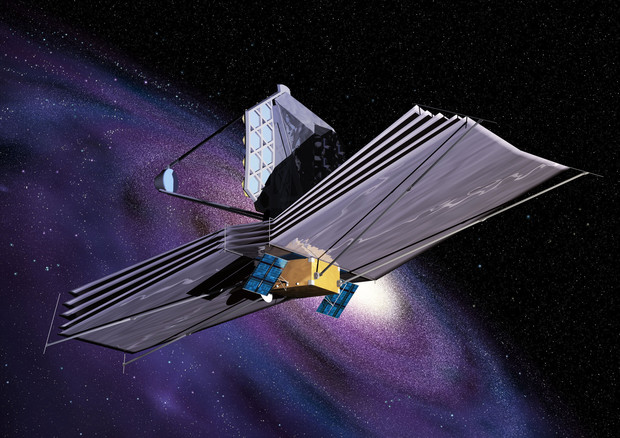 Rappresentazione artistica del telescopio spaziale James Webb (fonte: ESA) © Ansa