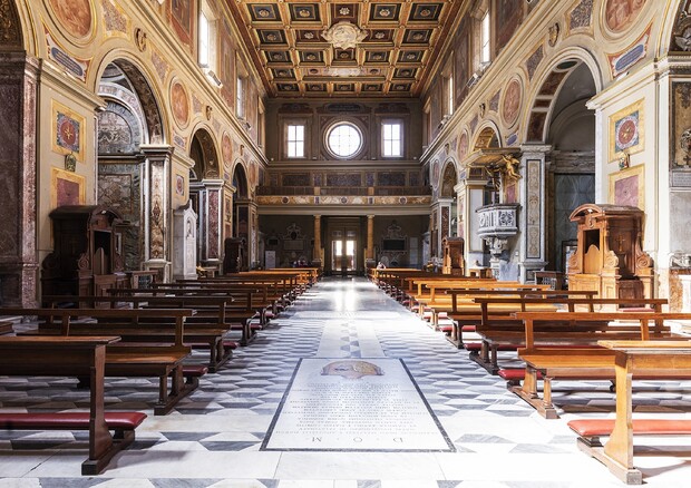 La basilica di San Lorenzo in Lucina a Roma (ANSA)