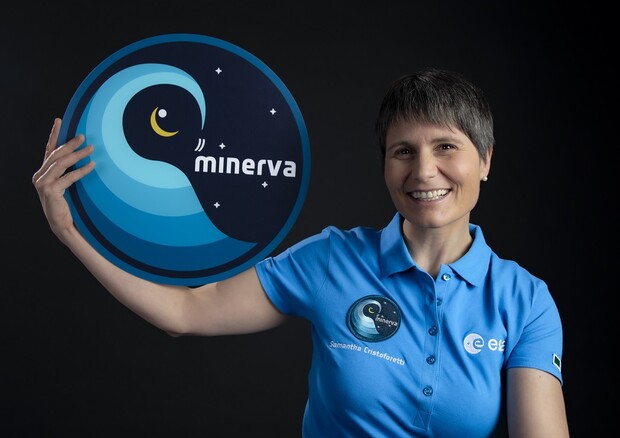 Samantha Cristoforetti taglia il traguardo dei primi 100 giorni della missione Minerva (fonte: ESA–A. Conigli) © Ansa