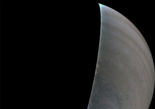 L’emisfero sud di Giove ripreso dopo il problema tecnico dello scorso 22 gennaio (fonte: NASA/JPL-Caltech/SwRI/MSSS) © Ansa