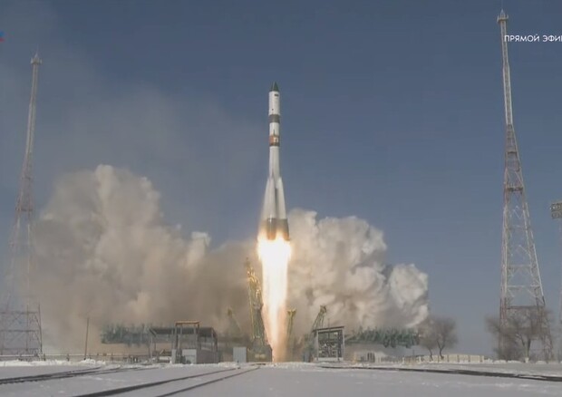Lanciata all’alba con un razzo Soyuz la navetta cargo Progress (fonte: Roscosmos) © Ansa