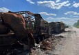 Un mezzo militare russo distrutto nella regione di Kharkiv (ANSA)