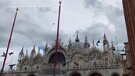 Maltempo a Venezia, un drone ispeziona il campanile di San Marco(ANSA)