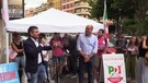 Elezioni, Roma: Zingaretti davanti al murale anti-mafia oltraggiato (ANSA)