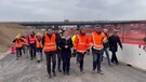 Infrastrutture, Salvini in visita al cantiere rondo' A4 (ANSA)