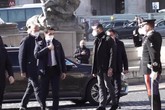 Sassoli, funerali di Stato a Roma: l'arrivo di Draghi