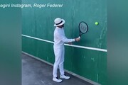 #tennisathome, sfida a distanza tra Roger e Novak