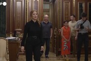 Ucraina, Zelensky incontra Jessica Chastain