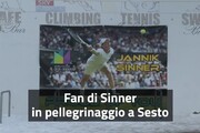 Tennis, i fan di Sinner in pellegrinaggio a Sesto Pusteria