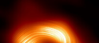 La nuova immagine. in luce polarizzata, del buco nero Sagittarius A* al centro della Via Lattea (fonte: EHT Collaboration)