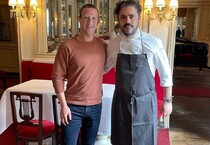 Mark Zuckerberg a Torino, pranzo al ristoranate di Baronetto (ANSA)