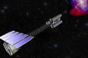 Il telescopio spaziale a raggi X Ixpe dispiega il lungo ‘collo’ (fonte: NASA) (ANSA)